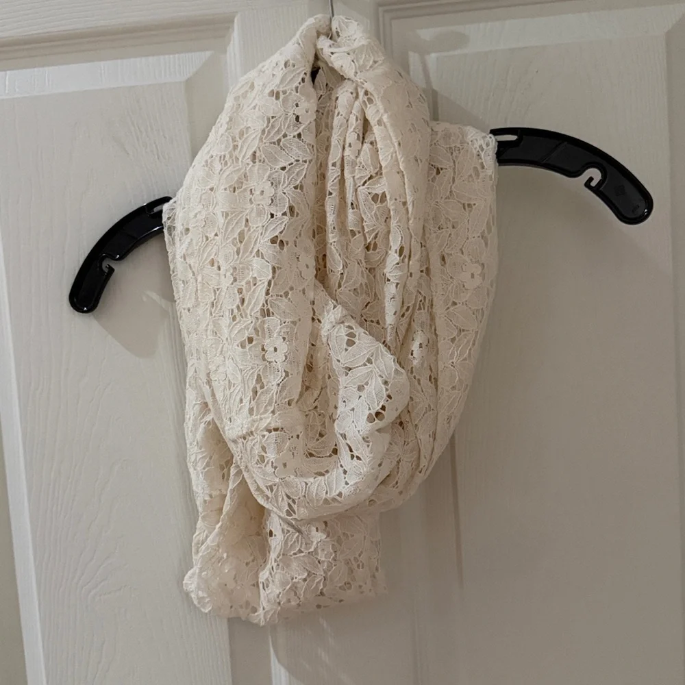 Target Cream Lace Scarf